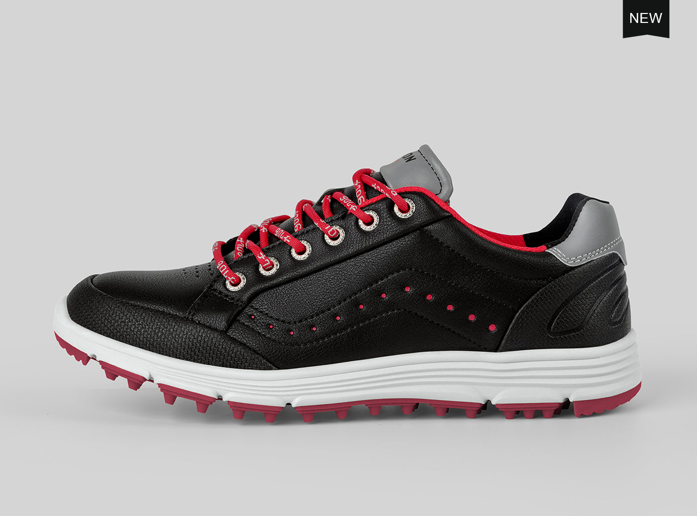 Goating Player G718 Men's Breathable Spikeless Golf Shoes / Black