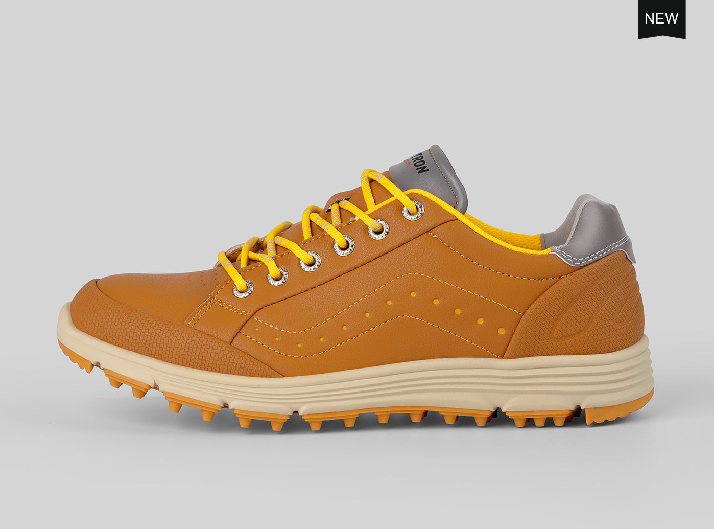Goating Player G718 Men's Breathable Spikeless Golf Shoes / Brown