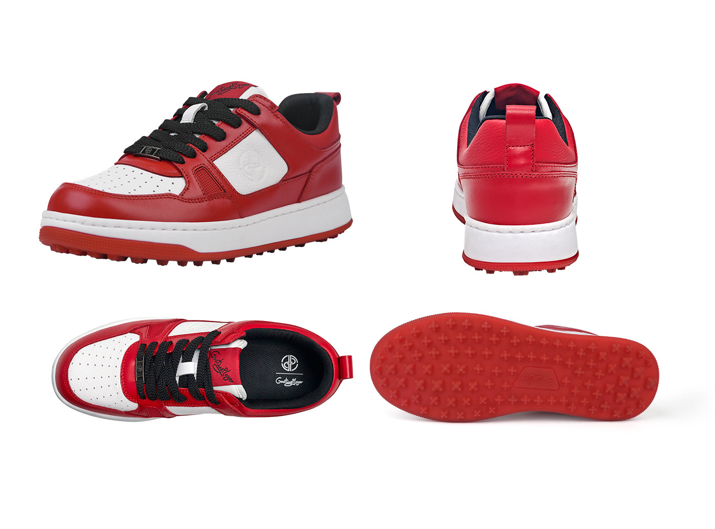 Goating Player P101 Splikeless Golf Shoes/Red