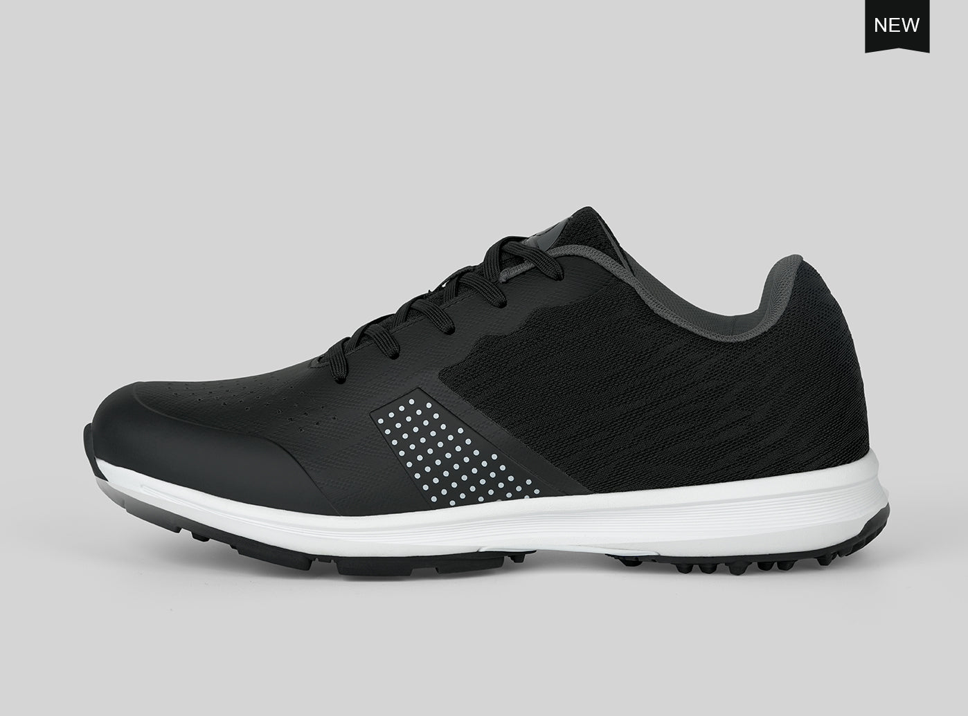 Goating Player MX515 Men's Breathable Spikeless Golf Shoes /  Black