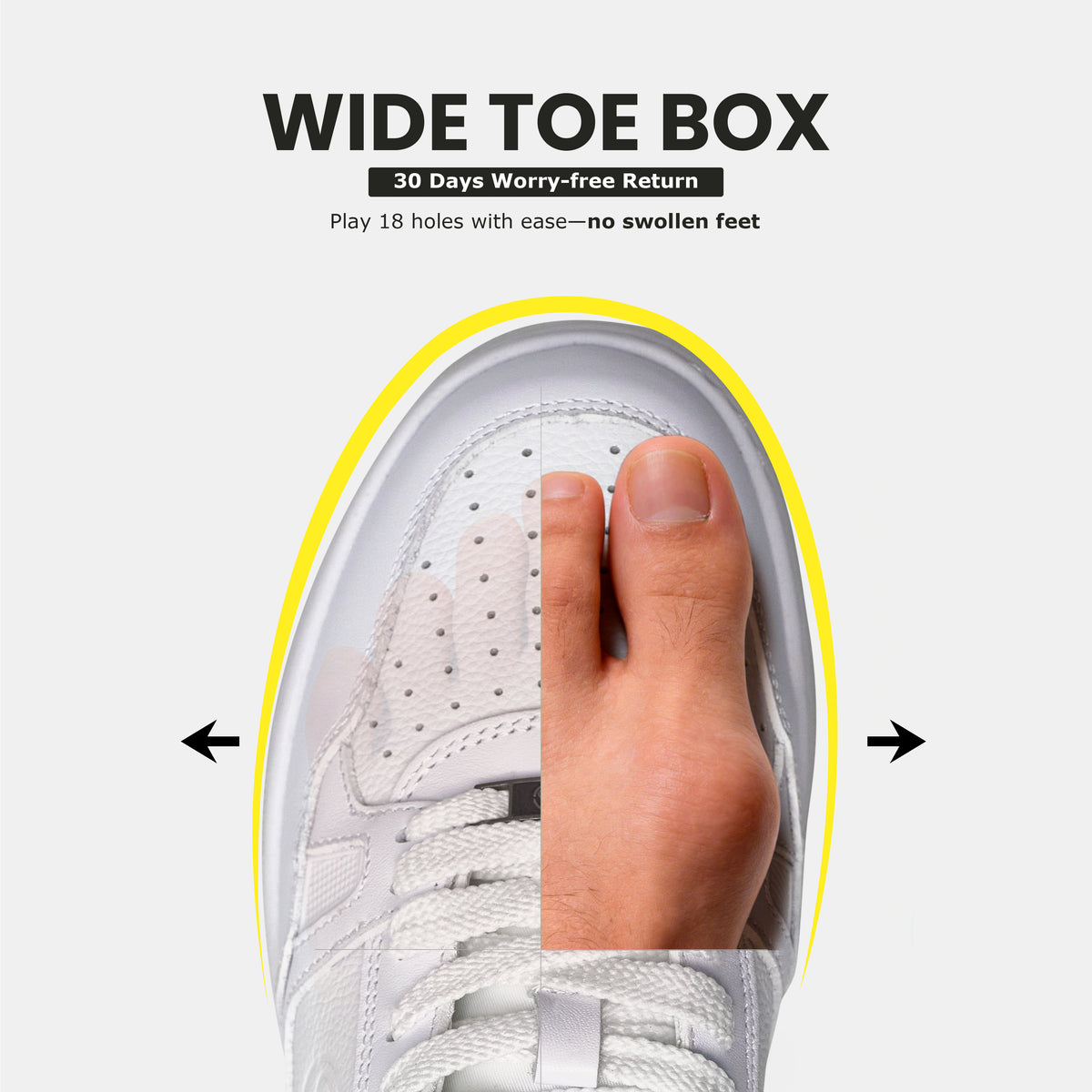 P101 Leather Golf Shoes. No Spikes. No Limits.