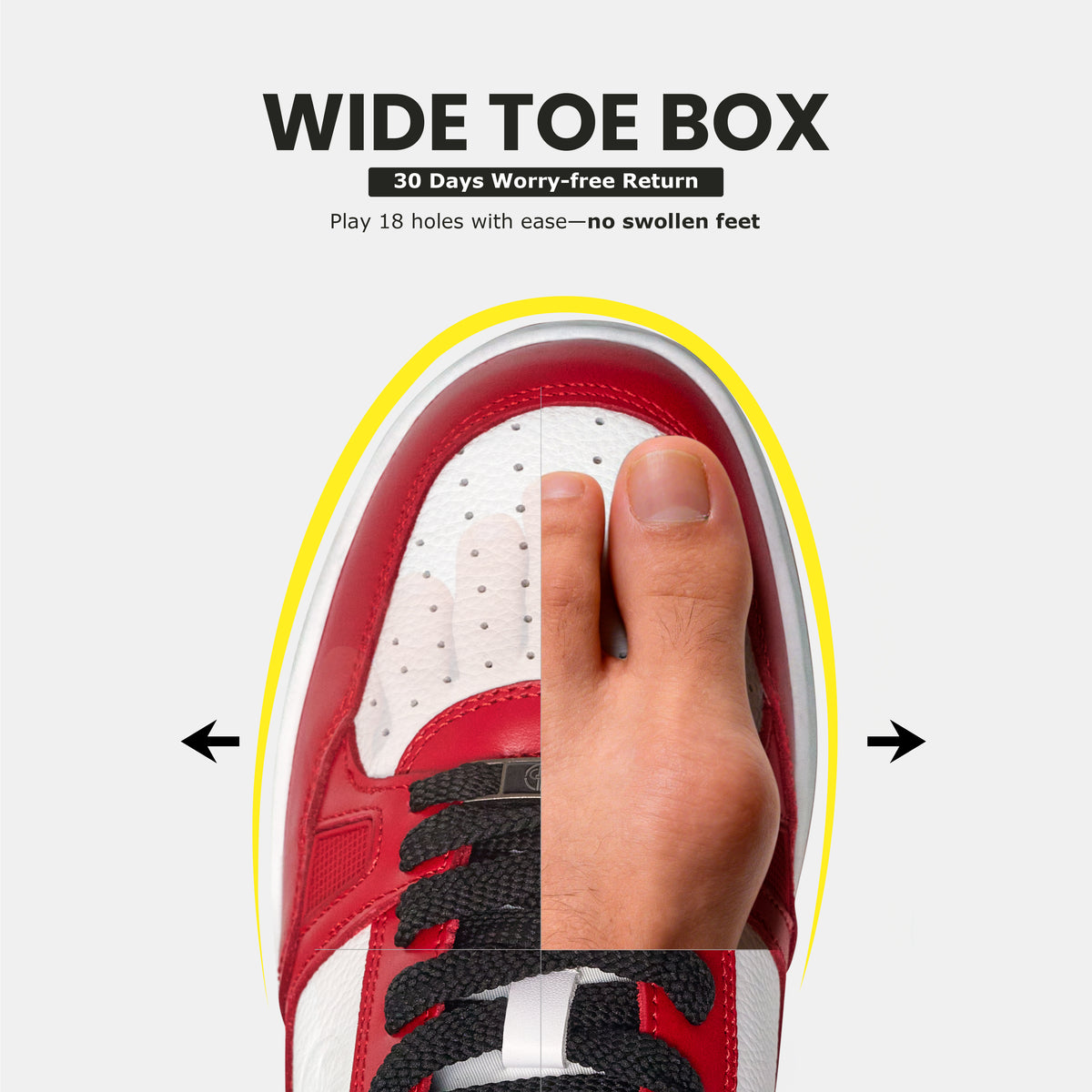 P101 Leather Golf Shoes. No Spikes. No Limits.