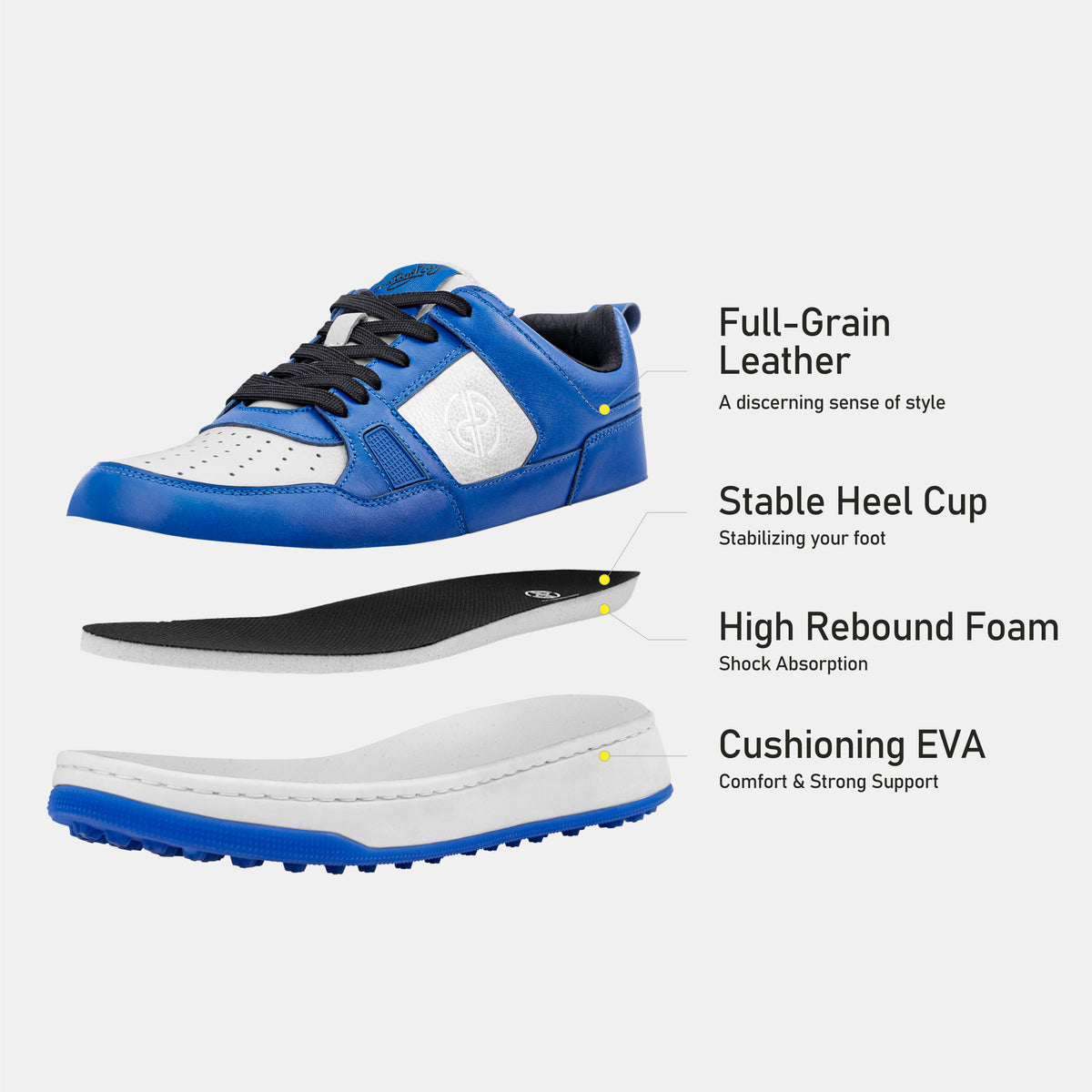 P101 Leather Golf Shoes. No Spikes. No Limits.